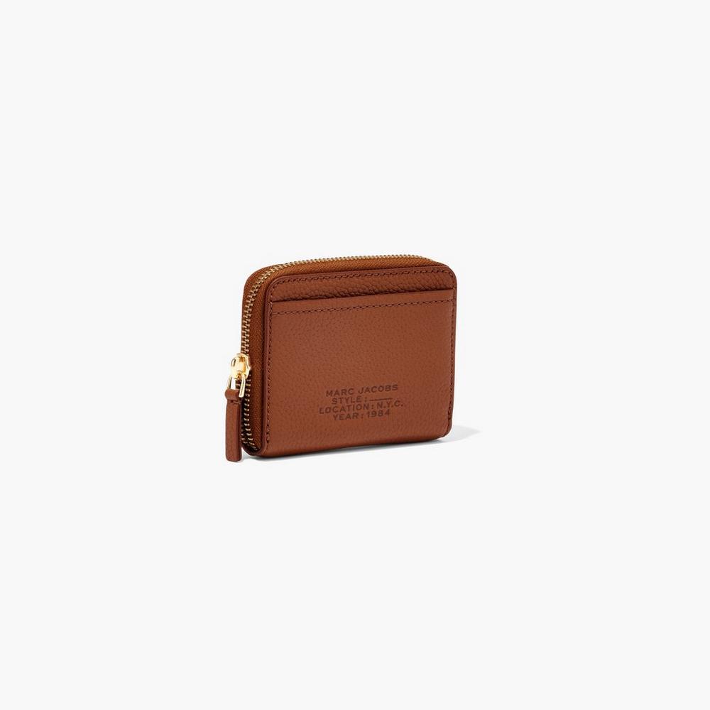 Marc Jacobs Leather Zip Around Male Penazenky Damske Hnede | NXRW-60352
