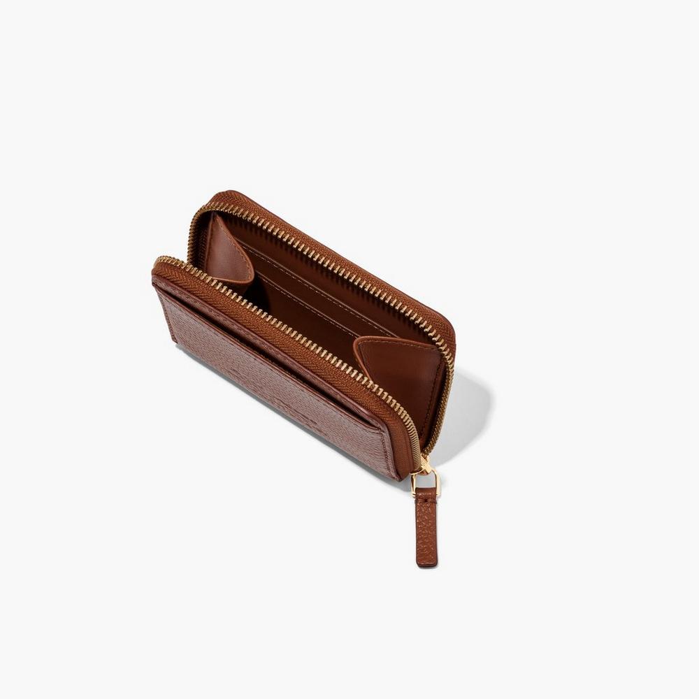 Marc Jacobs Leather Zip Around Male Penazenky Damske Hnede | NXRW-60352