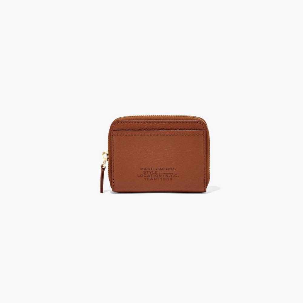 Marc Jacobs Leather Zip Around Male Penazenky Damske Hnede | NXRW-60352