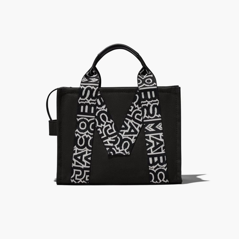 Marc Jacobs M Medium Prenosná Taška Damske Čierne Biele | HQSM-07498