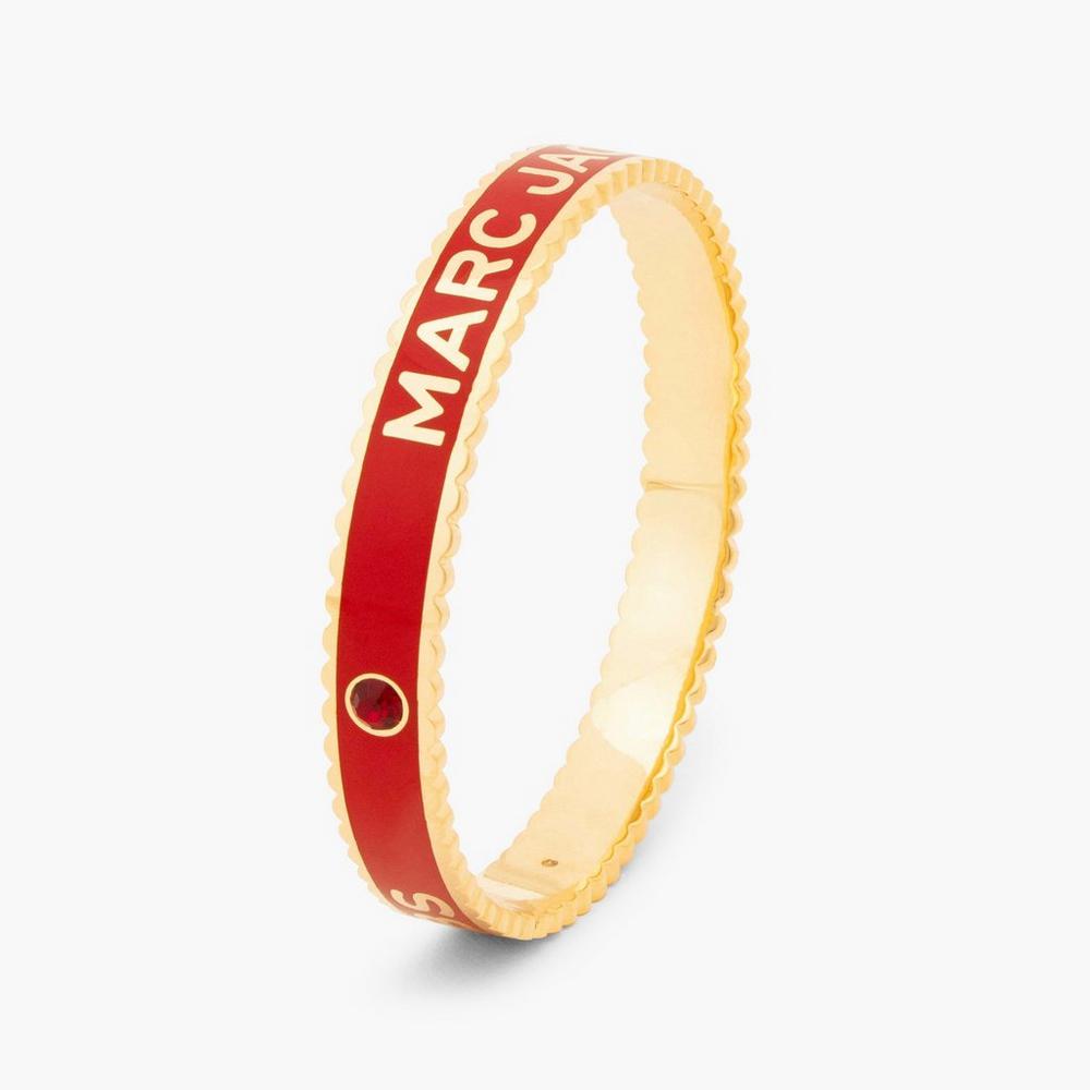 Marc Jacobs Medallion Large Naramky Damske Červené Zlate | PCNG-85643