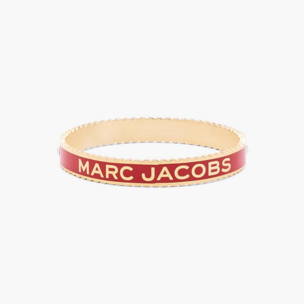 Marc Jacobs Medallion Large Naramky Damske Červené Zlate | PCNG-85643