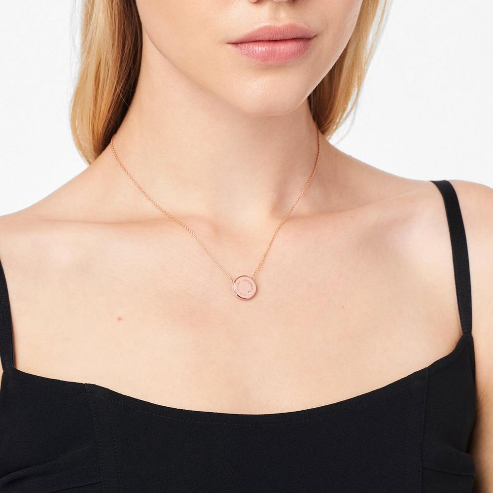 Marc Jacobs Medallion Pendant Náhrdelník Damske Ruzove Zlate | GCSM-36059
