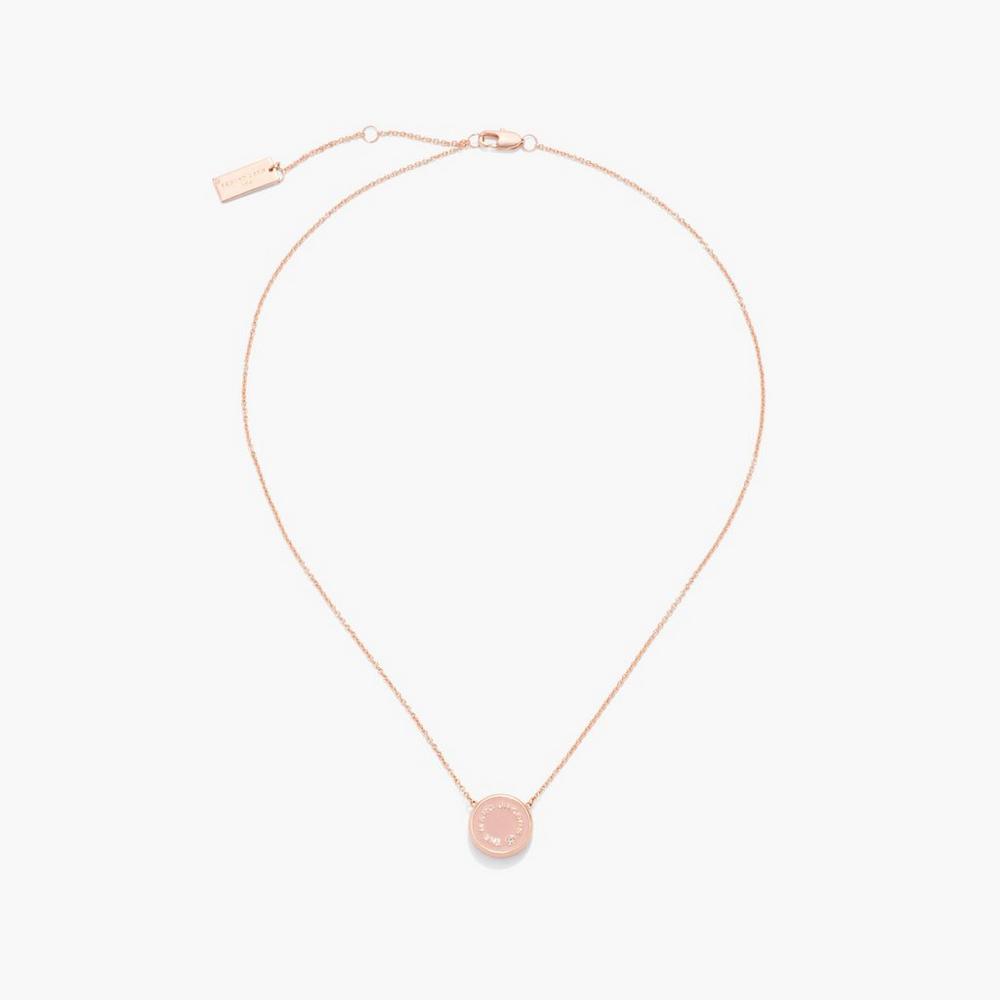 Marc Jacobs Medallion Pendant Náhrdelník Damske Ruzove Zlate | GCSM-36059