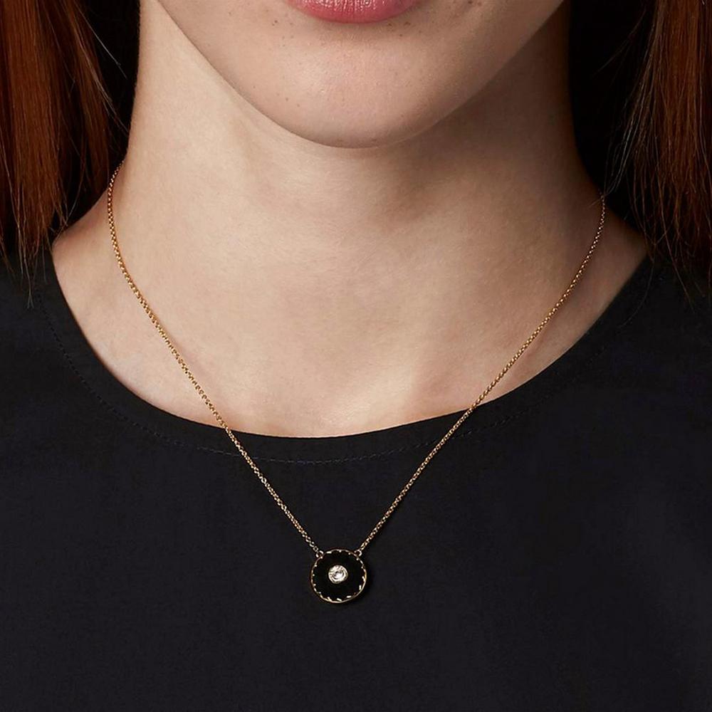 Marc Jacobs Medallion Pendant Náhrdelník Damske Čierne Zlate | LQUS-21634
