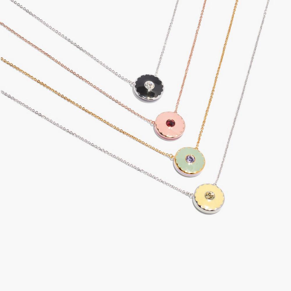 Marc Jacobs Medallion Pendant Náhrdelník Damske Čierne Strieborne | MVNB-28075
