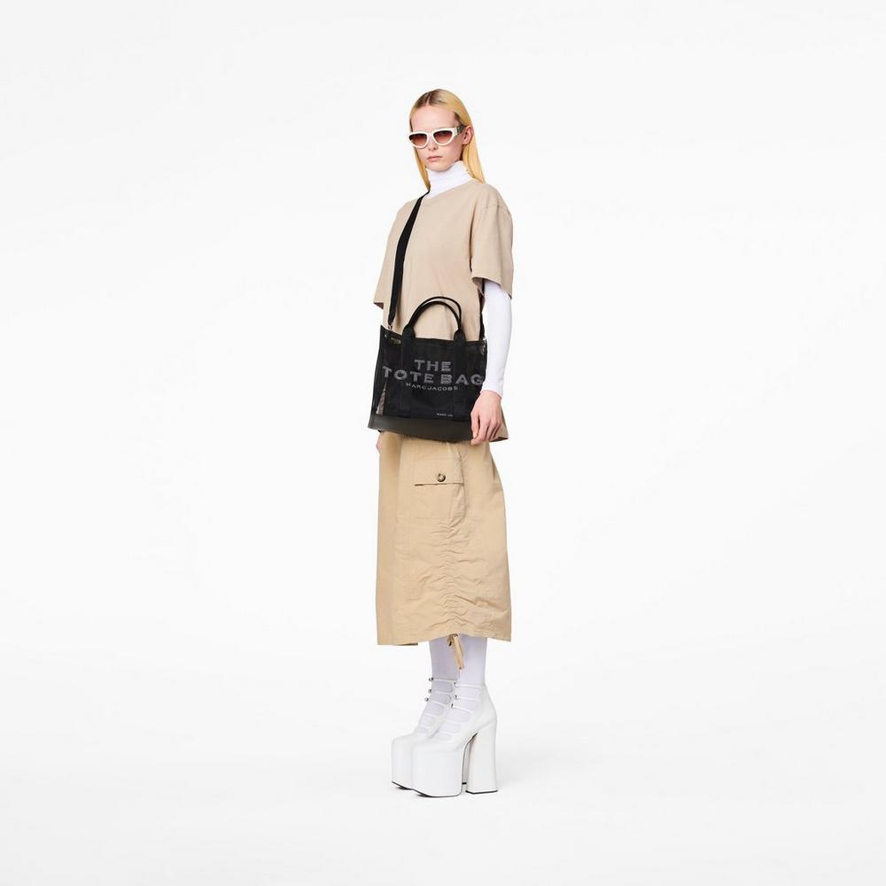 Marc Jacobs Mesh Medium Prenosná Taška Damske Čierne | JTLU-39471