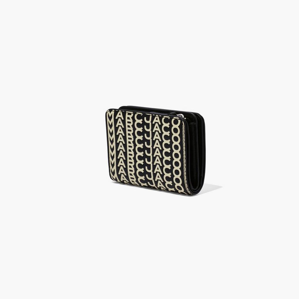 Marc Jacobs Mini Compact Male Penazenky Damske Čierne Biele | QESC-41352