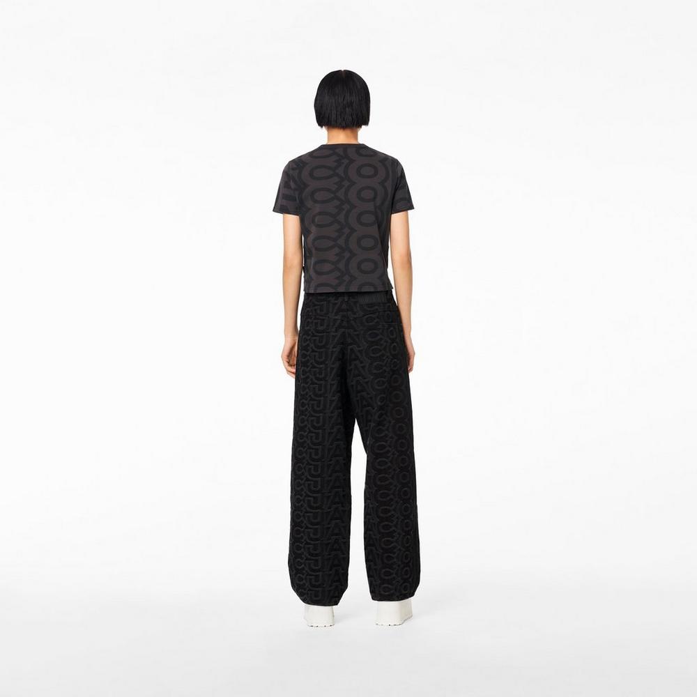 Marc Jacobs Monogram Baby T-Shirt Tricko Damske Čierne | FRIU-80156
