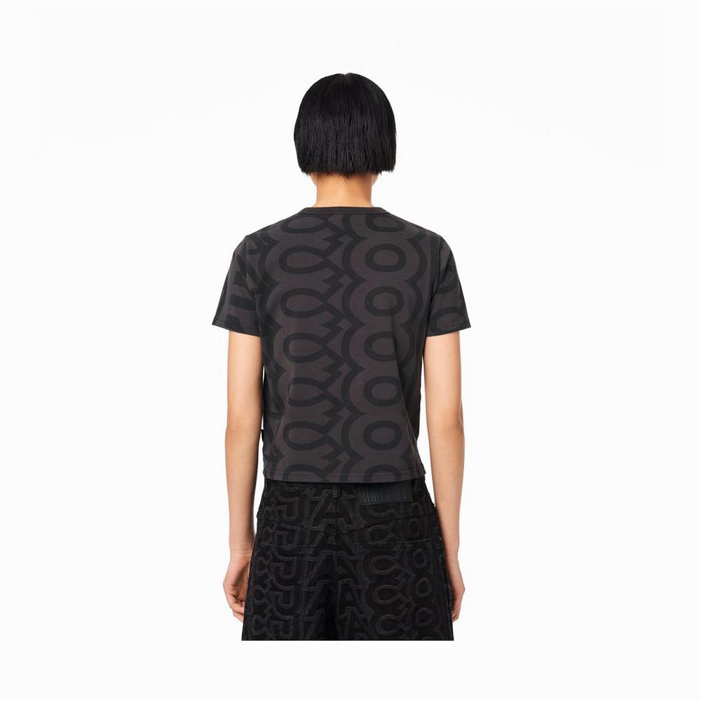 Marc Jacobs Monogram Baby T-Shirt Tricko Damske Čierne | FRIU-80156