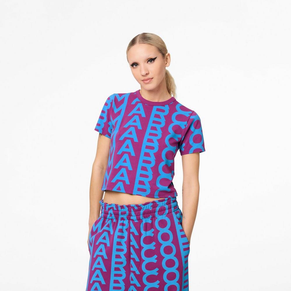 Marc Jacobs Monogram Baby Tee Tricko Damske Nachový Modre | GJSZ-24863