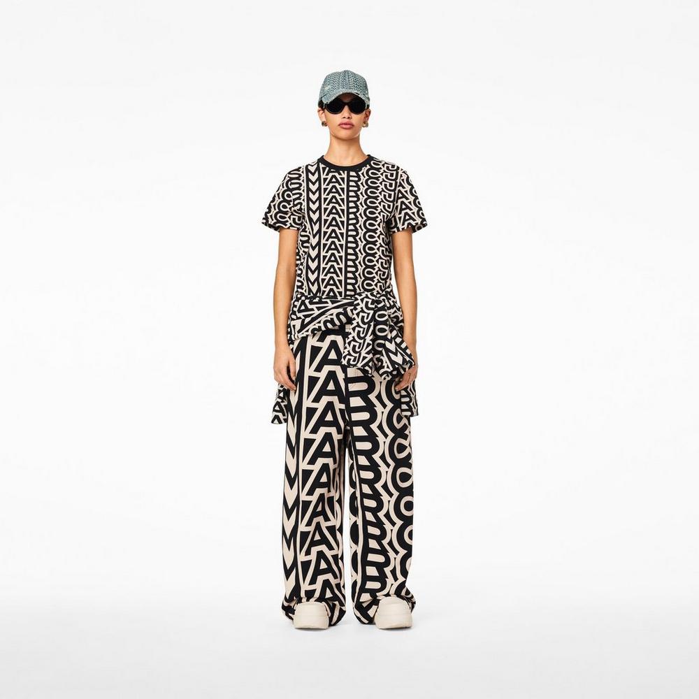 Marc Jacobs Monogram Baby Tee Tricko Damske Čierne | PDGF-03916