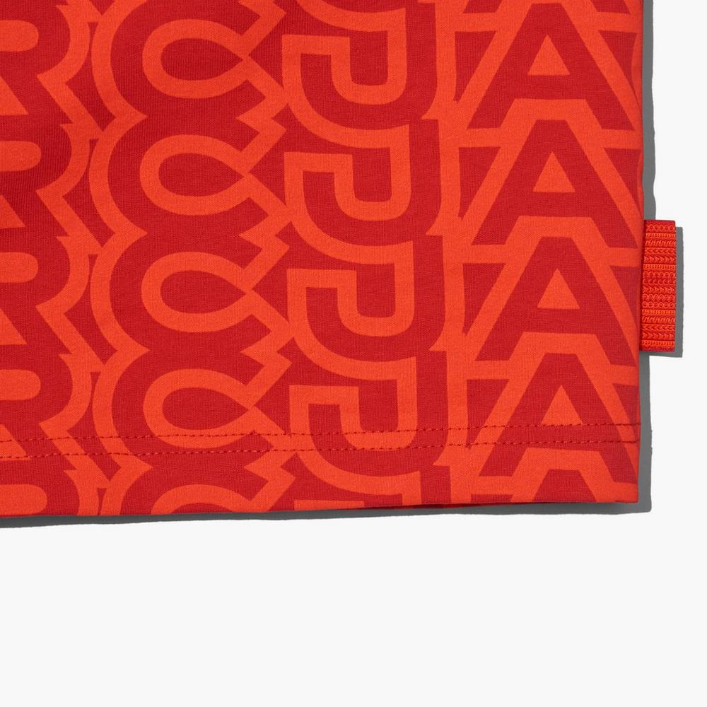 Marc Jacobs Monogram Baby Tee Tricko Damske Oranžové Červené | SEJF-43562