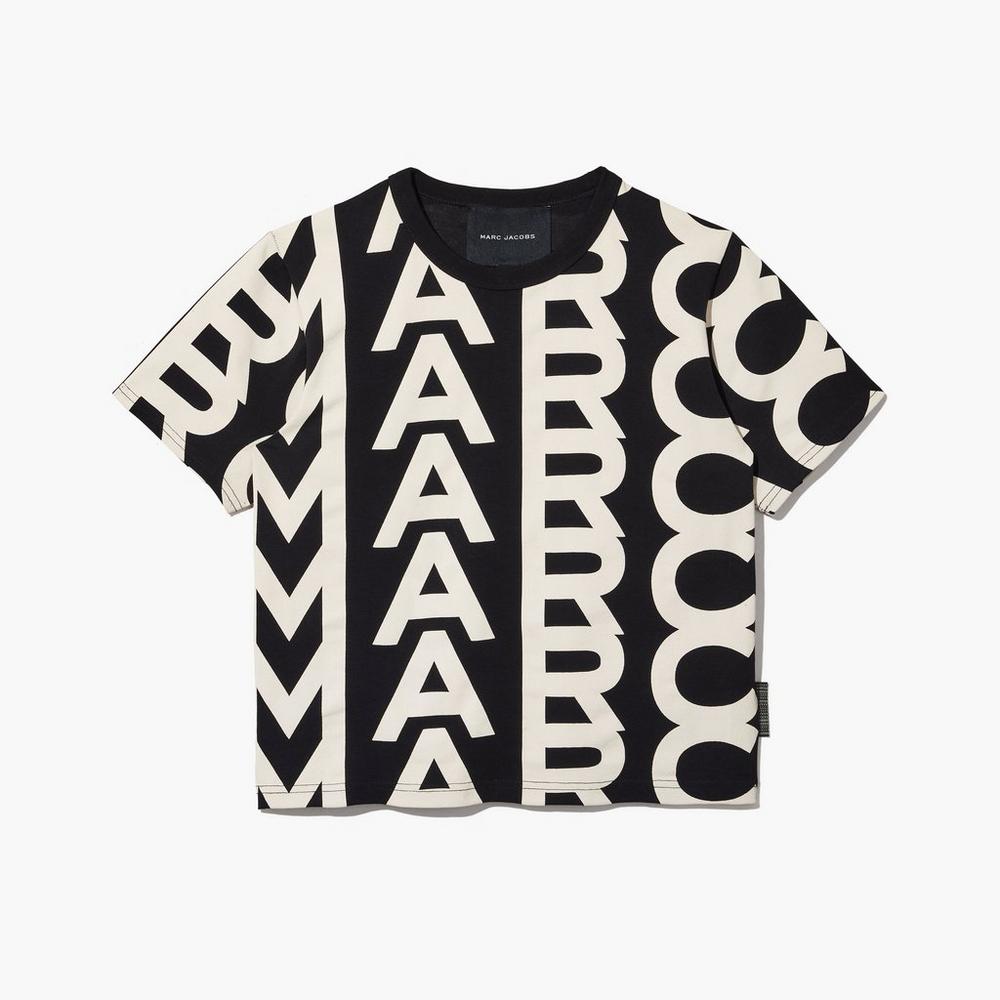 Marc Jacobs Monogram Baby Tee Tricko Damske Čierne | YGZH-58742