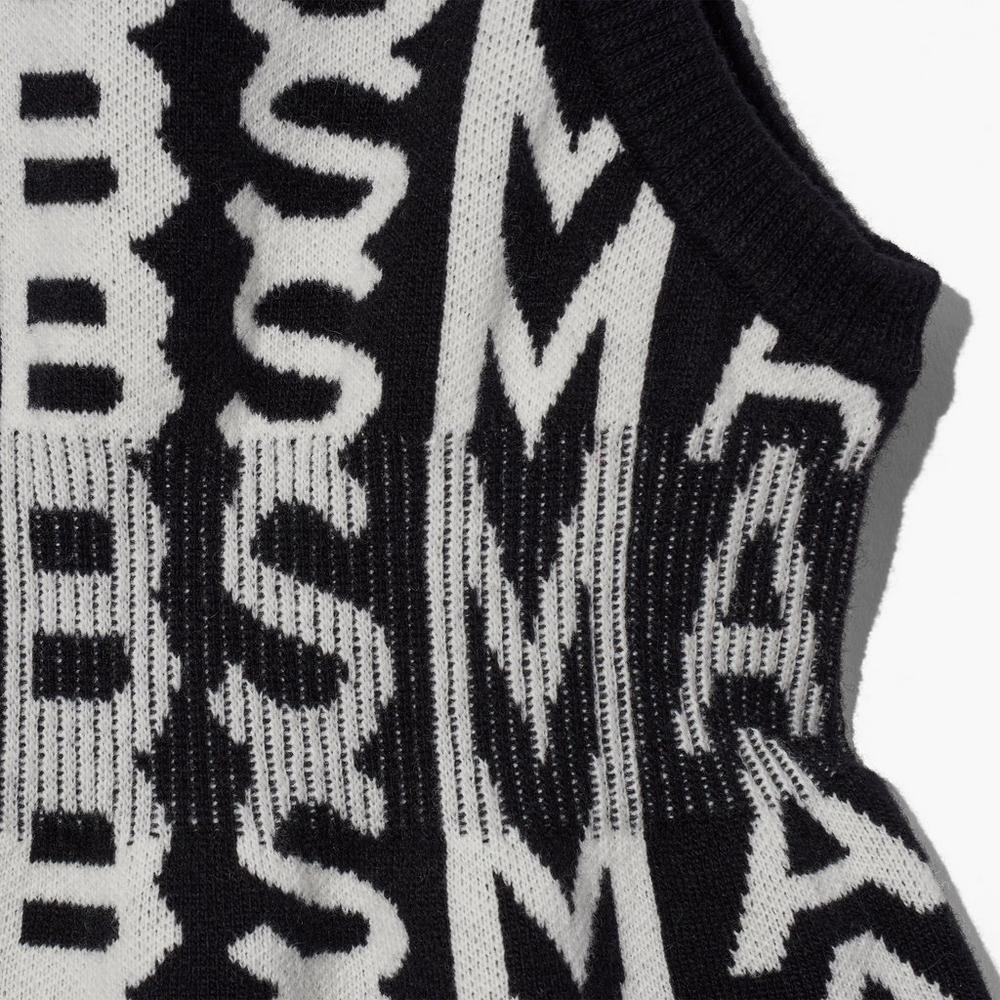 Marc Jacobs Monogram Balaclava Vlasové Doplnky Damske Čierne | RJDY-85143