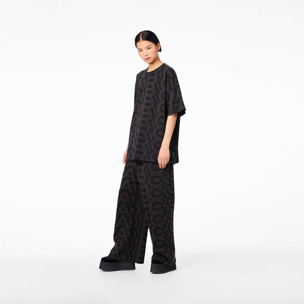 Marc Jacobs Monogram Big T-Shirt Tricko Damske Čierne | MACY-96280