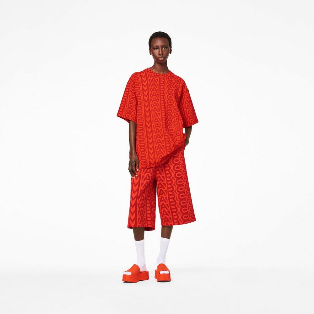 Marc Jacobs Monogram Big T-Shirt Tricko Damske Oranžové Červené | YCHT-47865