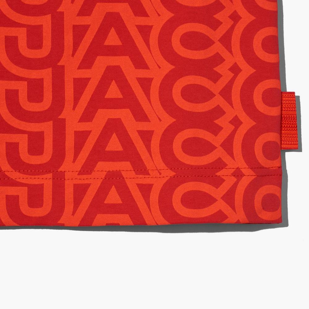 Marc Jacobs Monogram Big T-Shirt Tricko Damske Oranžové Červené | YCHT-47865