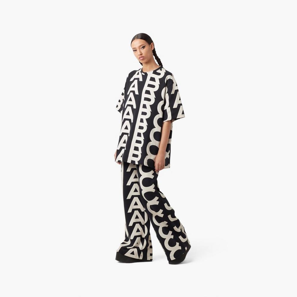 Marc Jacobs Monogram Big Tee Tricko Damske Čierne | LQHY-54971