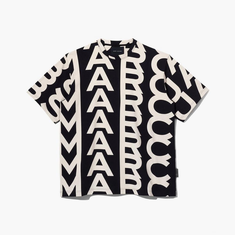 Marc Jacobs Monogram Big Tee Tricko Damske Čierne | LQHY-54971