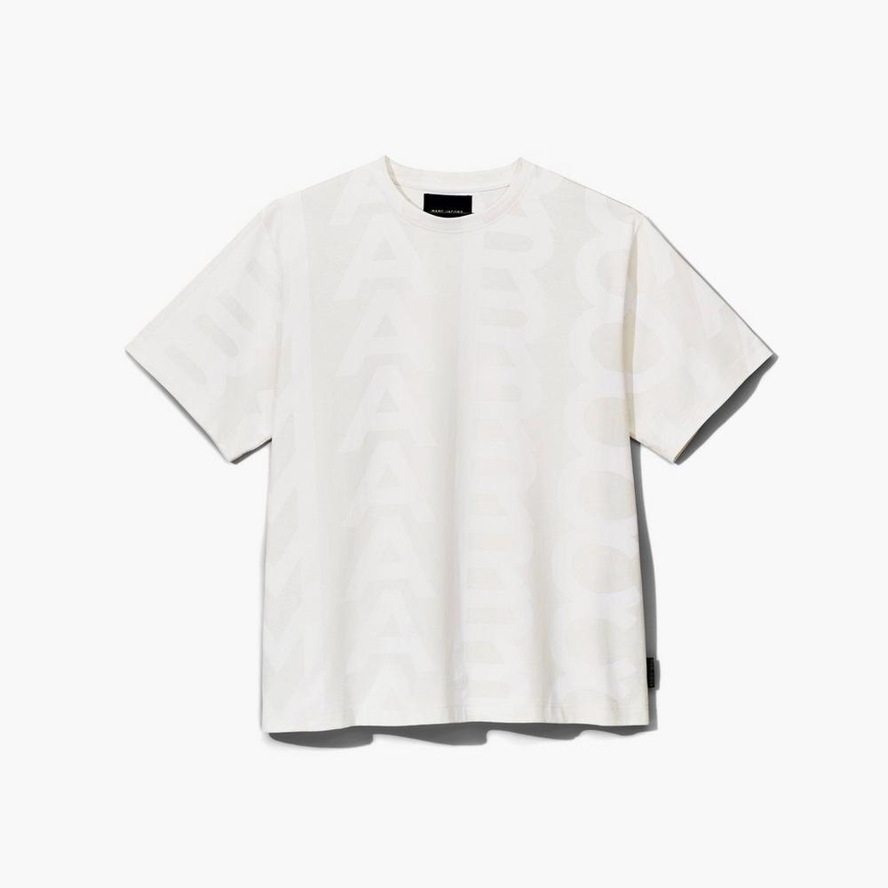 Marc Jacobs Monogram Big Tee Tricko Damske Biele | SZYP-28531