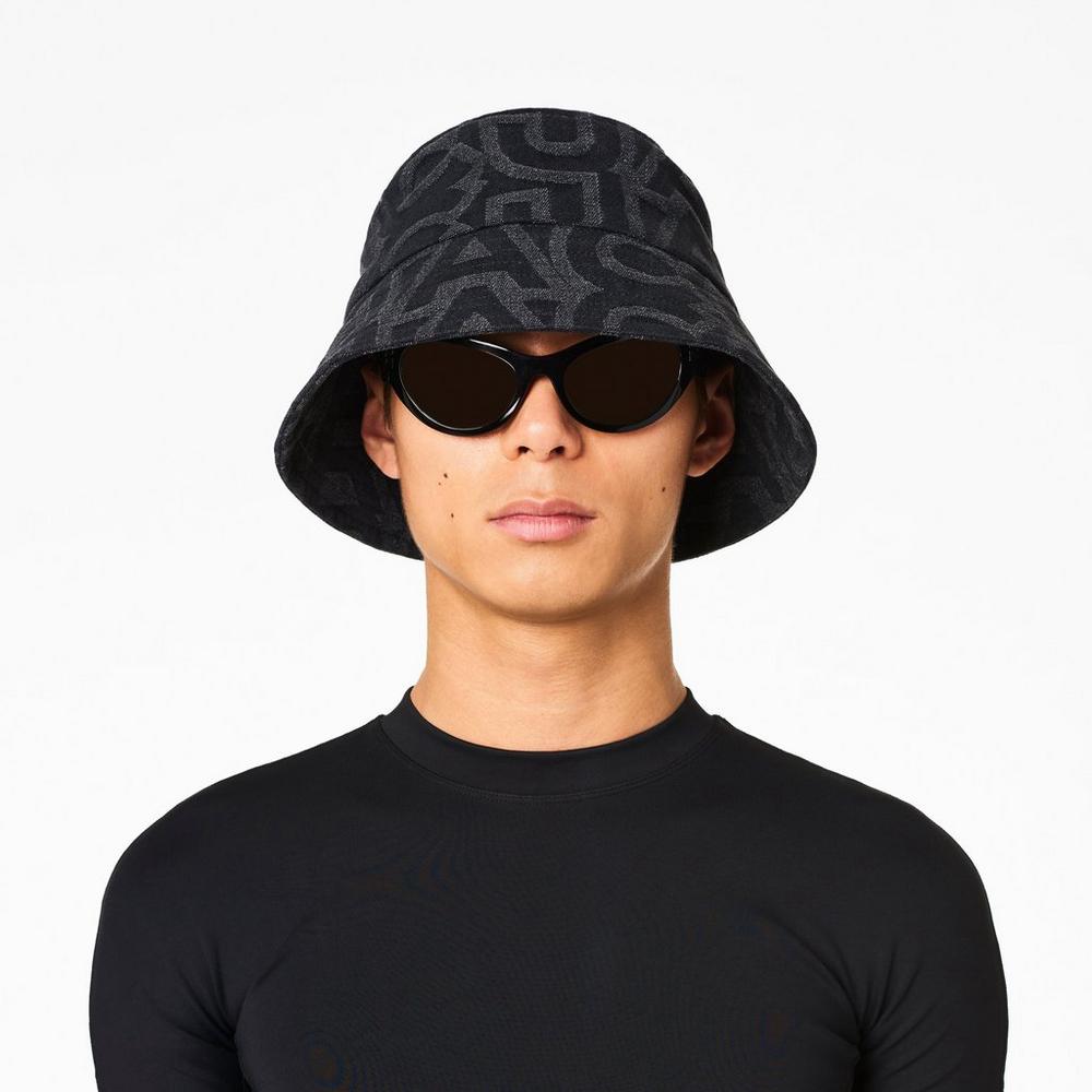 Marc Jacobs Monogram Bucket Klobuky Damske Čierne | MJSD-97862