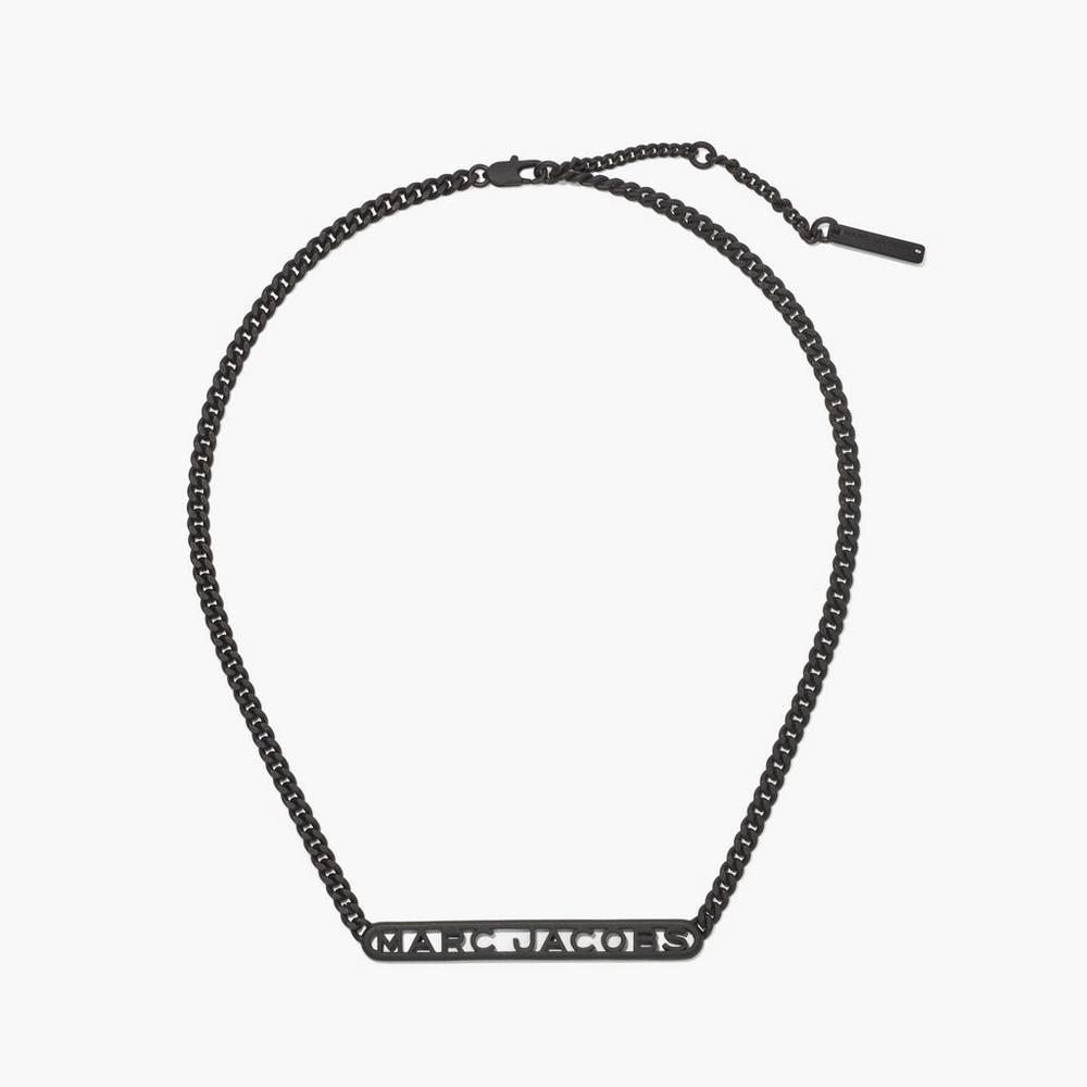 Marc Jacobs Monogram Chain DTM Náhrdelník Damske Čierne | FOPW-31960