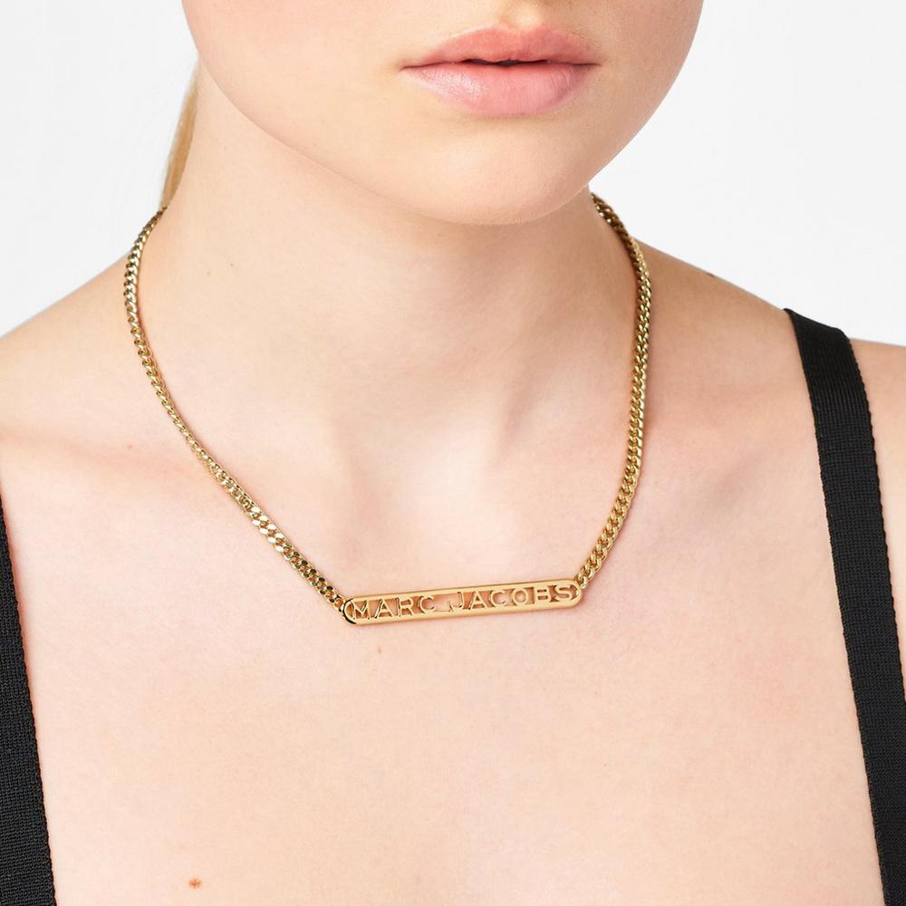 Marc Jacobs Monogram Chain Náhrdelník Damske Zlate | ZDGA-89715