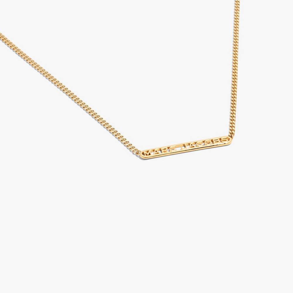 Marc Jacobs Monogram Chain Náhrdelník Damske Zlate | ZDGA-89715