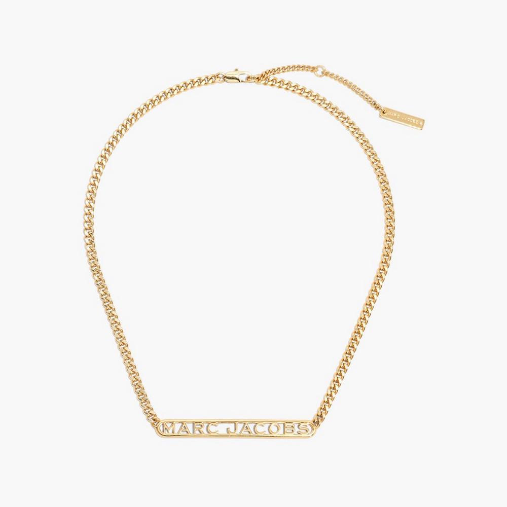 Marc Jacobs Monogram Chain Náhrdelník Damske Zlate | ZDGA-89715