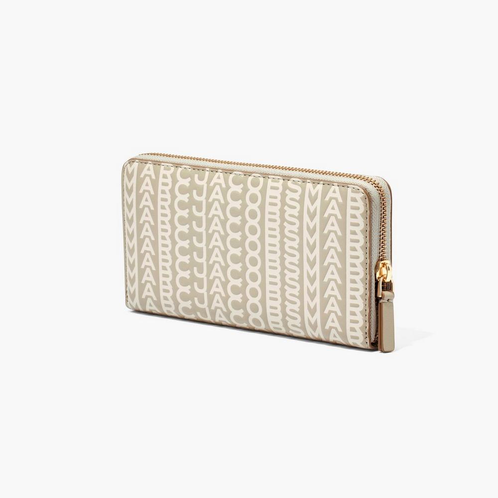Marc Jacobs Monogram Continental Velke Penazenky Damske Hnedožltý | QWDZ-43078