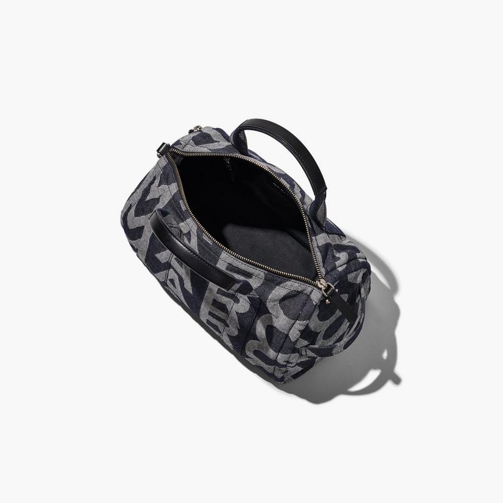 Marc Jacobs Monogram Denim Duffle Táska Damske Modre | WQJA-04258