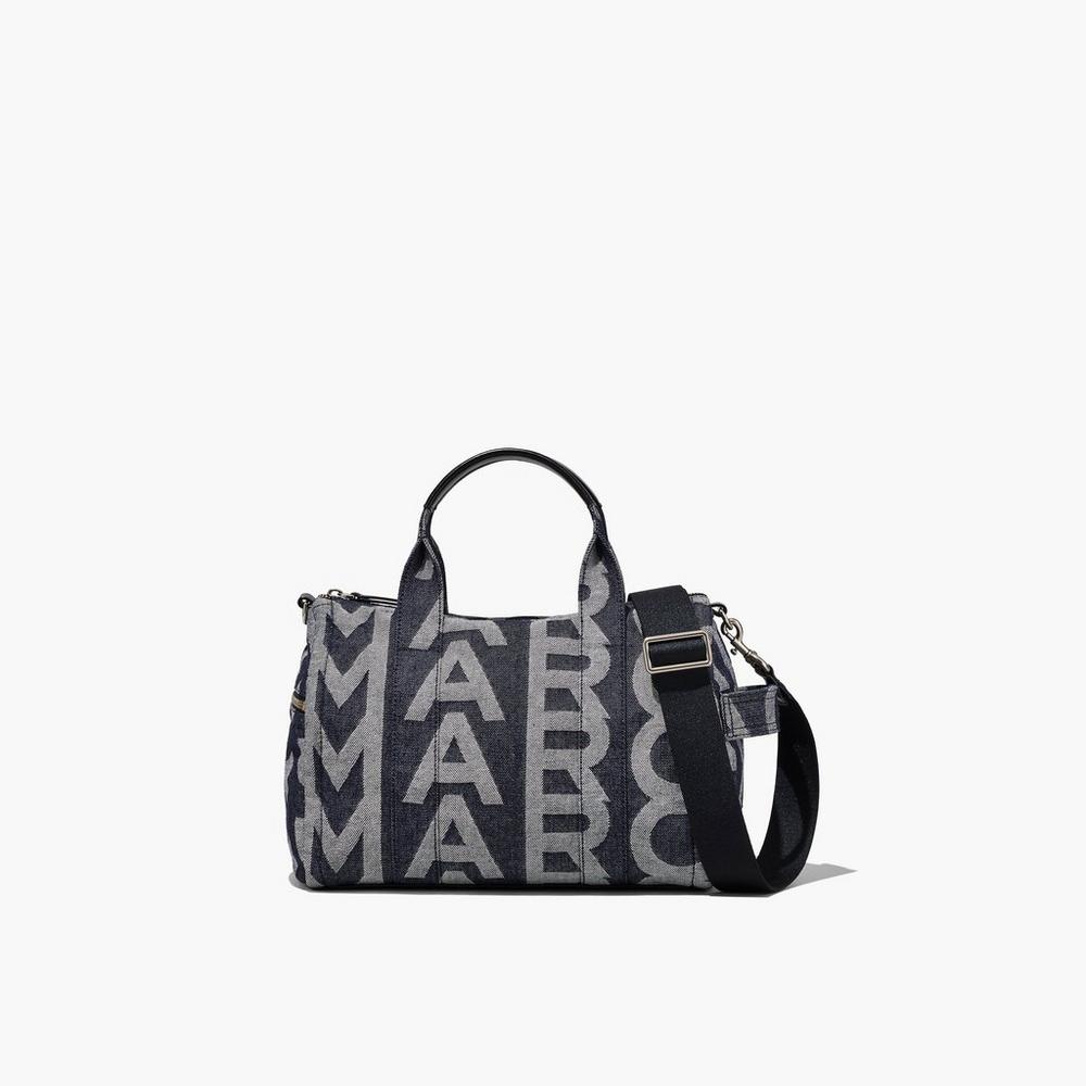 Marc Jacobs Monogram Denim Duffle Táska Damske Modre | WQJA-04258
