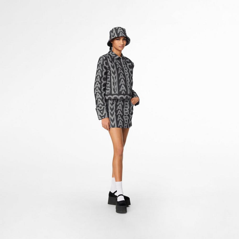 Marc Jacobs Monogram Denim Mini Sukne Damske Modre | RMOA-72456