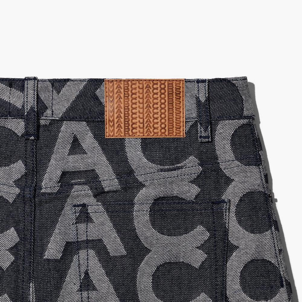 Marc Jacobs Monogram Denim Mini Sukne Damske Modre | RMOA-72456