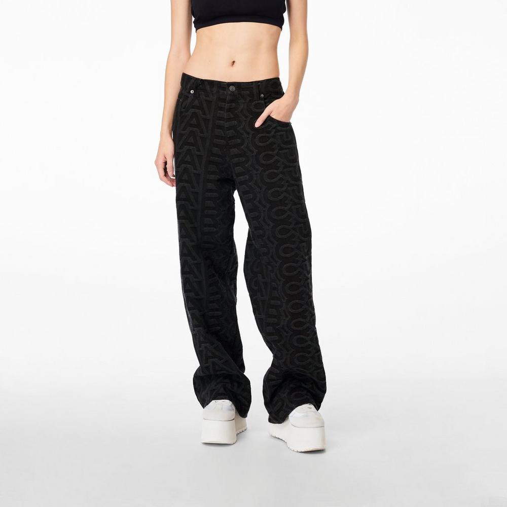 Marc Jacobs Monogram Denim Nohavice Damske Čierne | GPEZ-79421