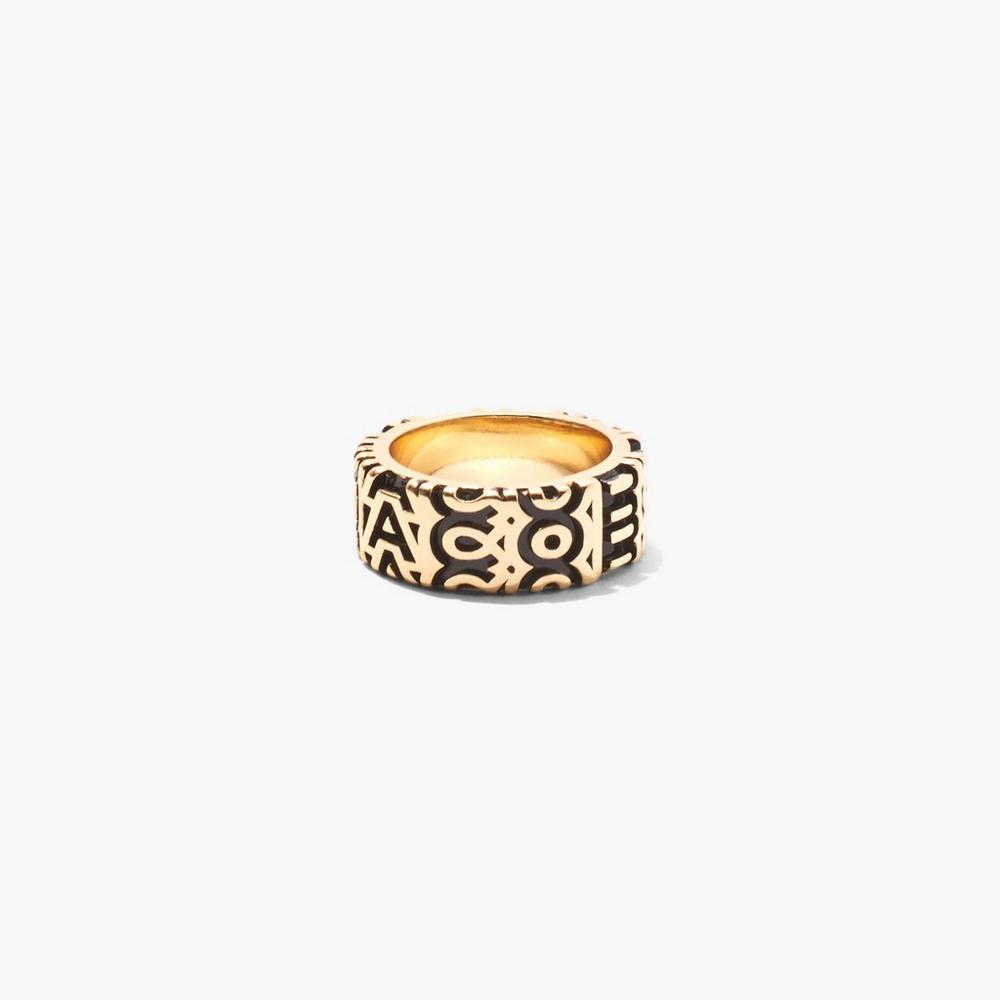 Marc Jacobs Monogram Engraved Prstene Damske Zlate | NZDQ-62419