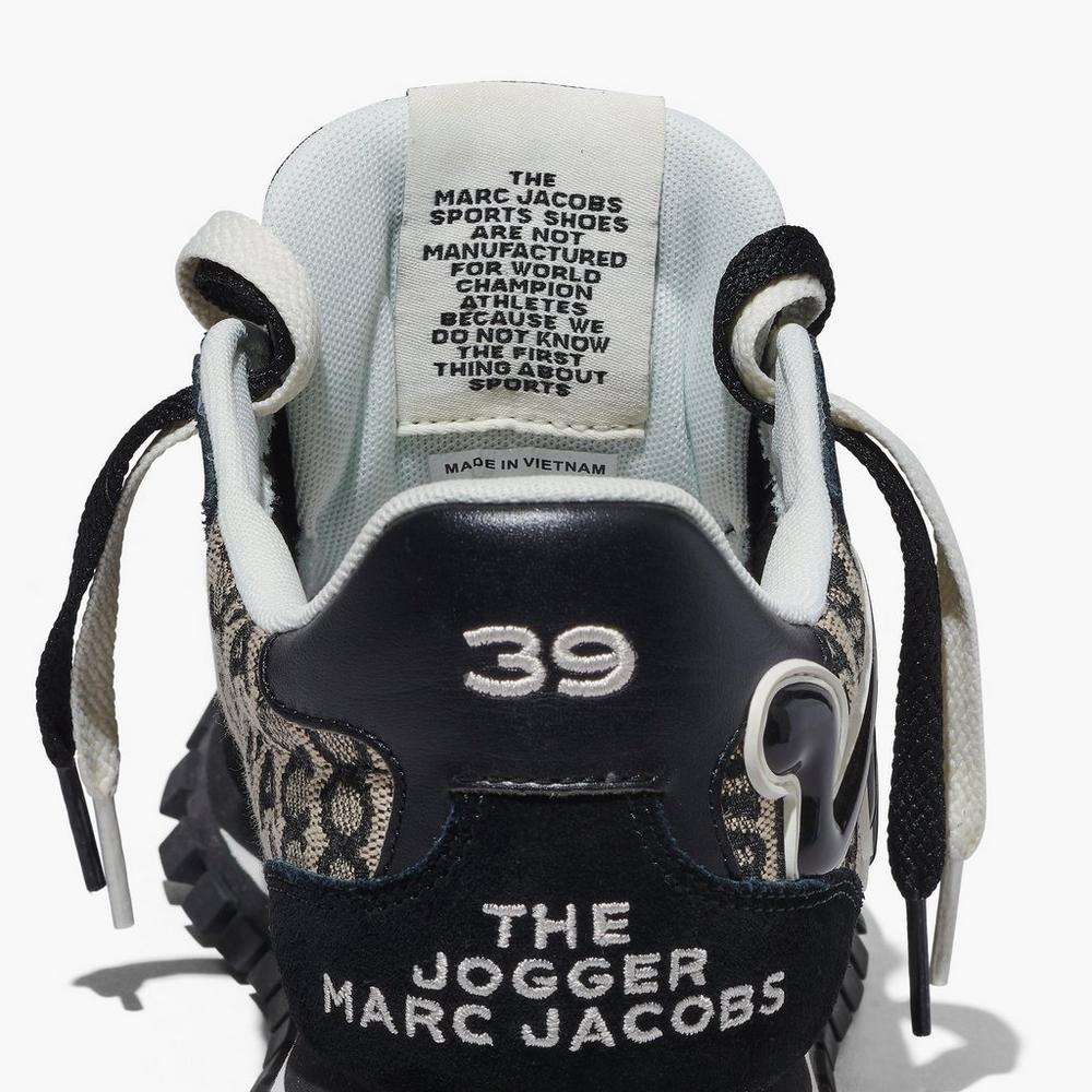 Marc Jacobs Monogram Jogger Tenisky Damske Čierne Biele | VZYK-98305