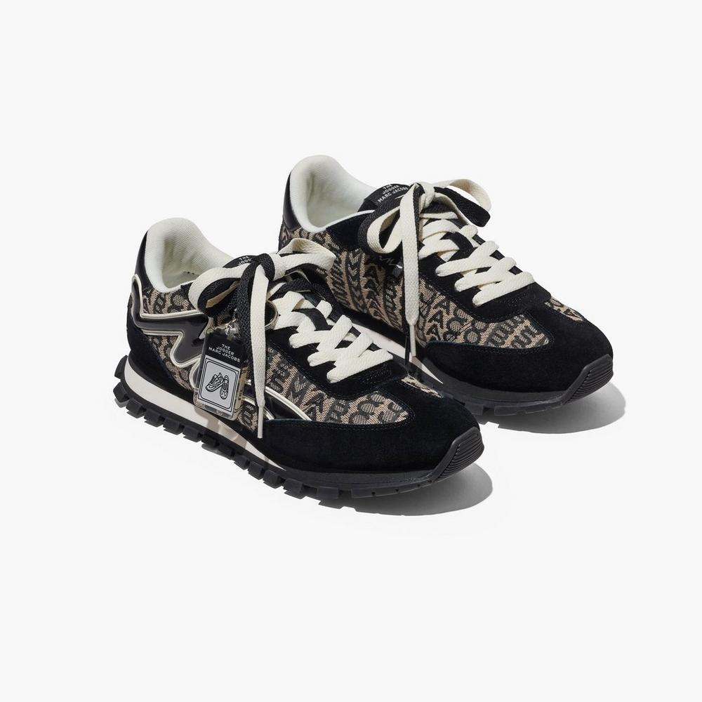 Marc Jacobs Monogram Jogger Tenisky Damske Čierne Biele | VZYK-98305