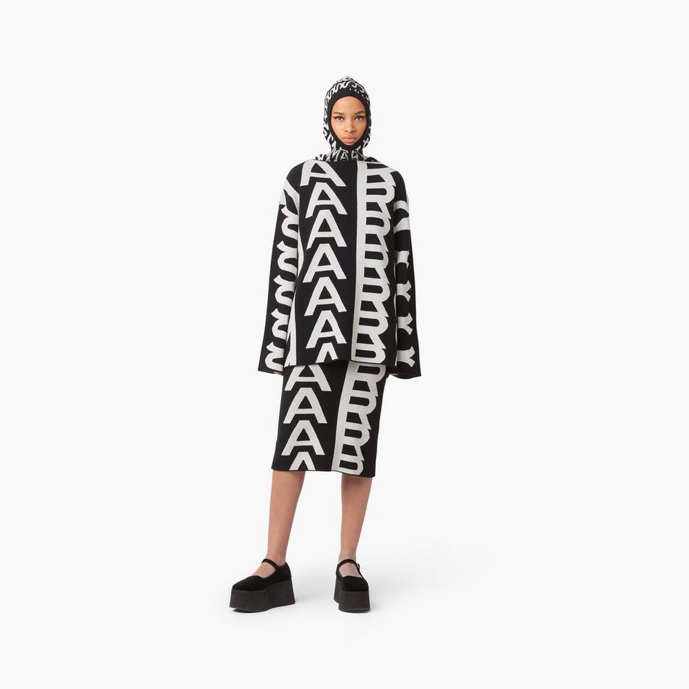 Marc Jacobs Monogram Knit Tube Sukne Damske Čierne | JDPZ-78063