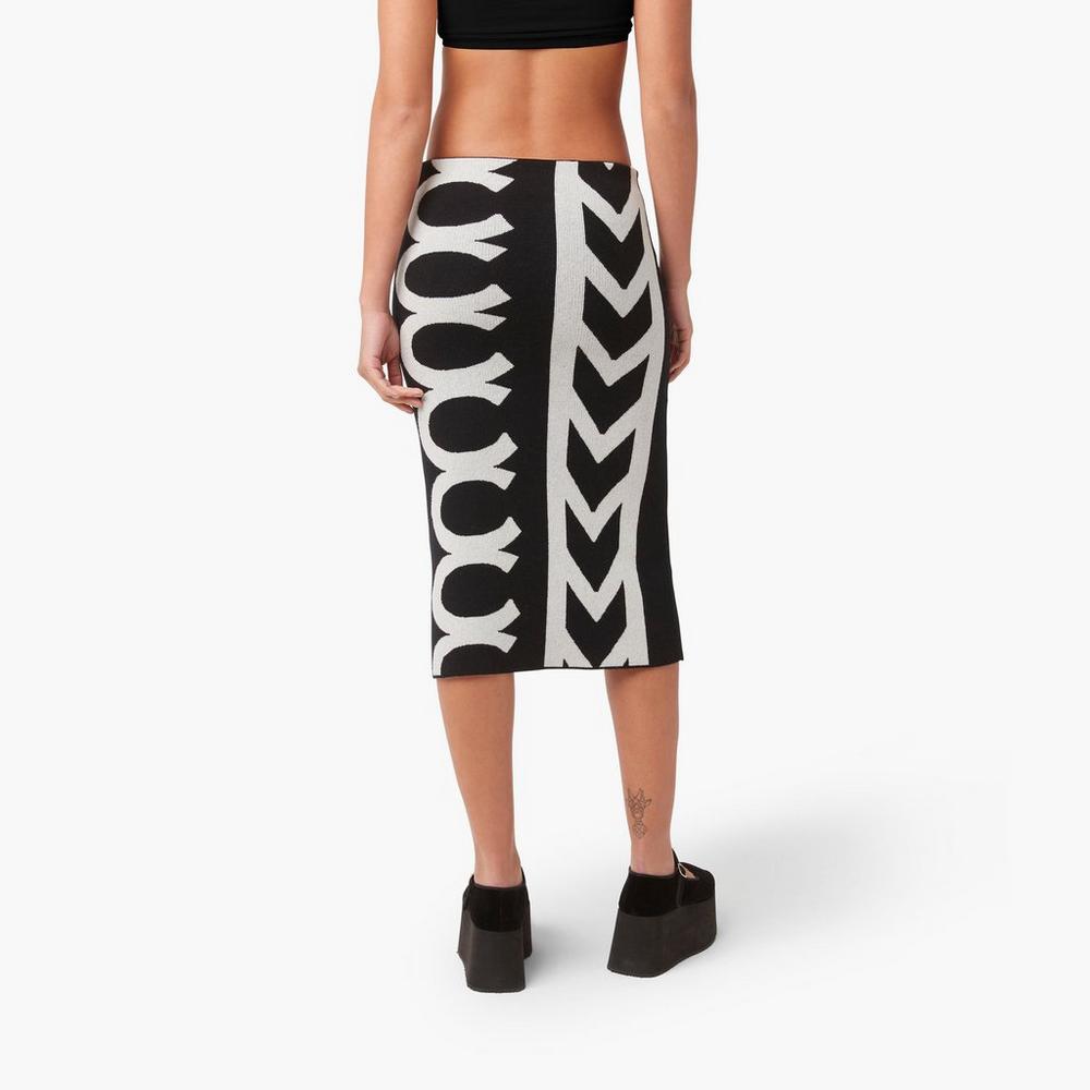 Marc Jacobs Monogram Knit Tube Sukne Damske Čierne | JDPZ-78063