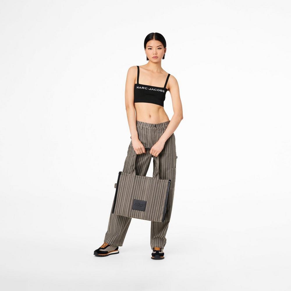 Marc Jacobs Monogram Large Prenosná Taška Damske Béžové Viacfarebný | USKT-43051