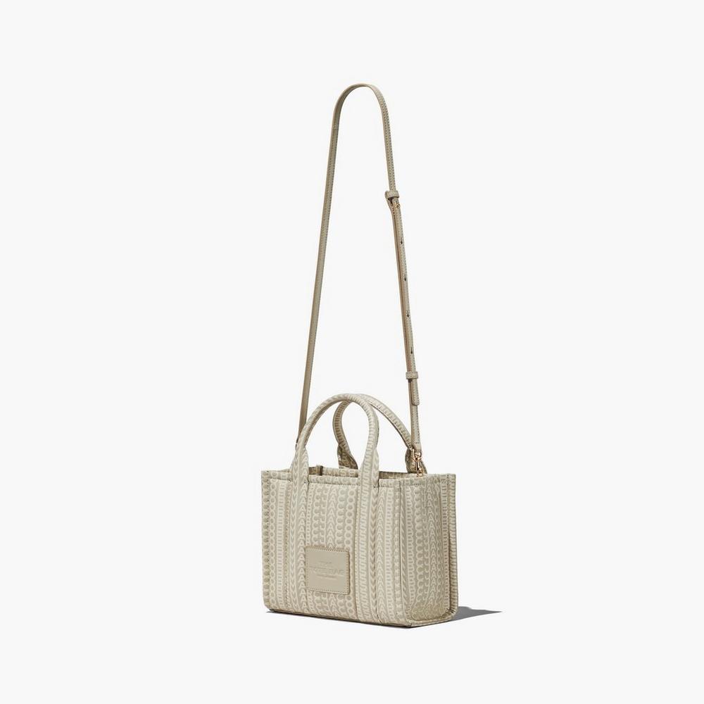Marc Jacobs Monogram Leather Mini Tote Crossbody Kabelka Damske Hnedožltý | MUCJ-65174