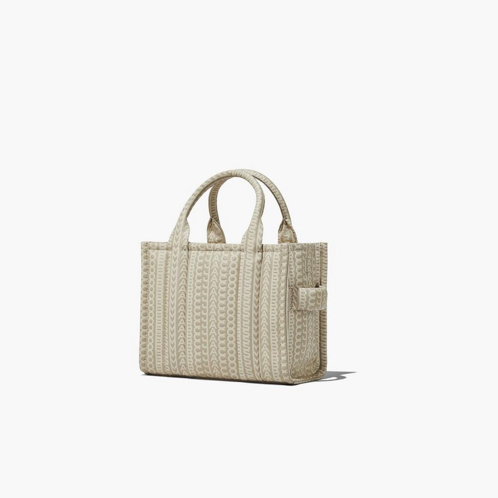 Marc Jacobs Monogram Leather Mini Tote Crossbody Kabelka Damske Hnedožltý | MUCJ-65174