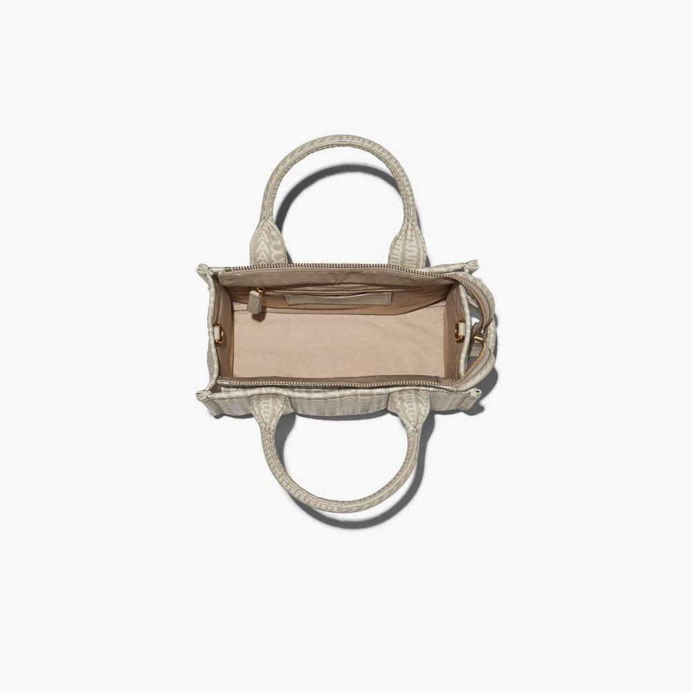 Marc Jacobs Monogram Leather Mini Tote Crossbody Kabelka Damske Hnedožltý | MUCJ-65174