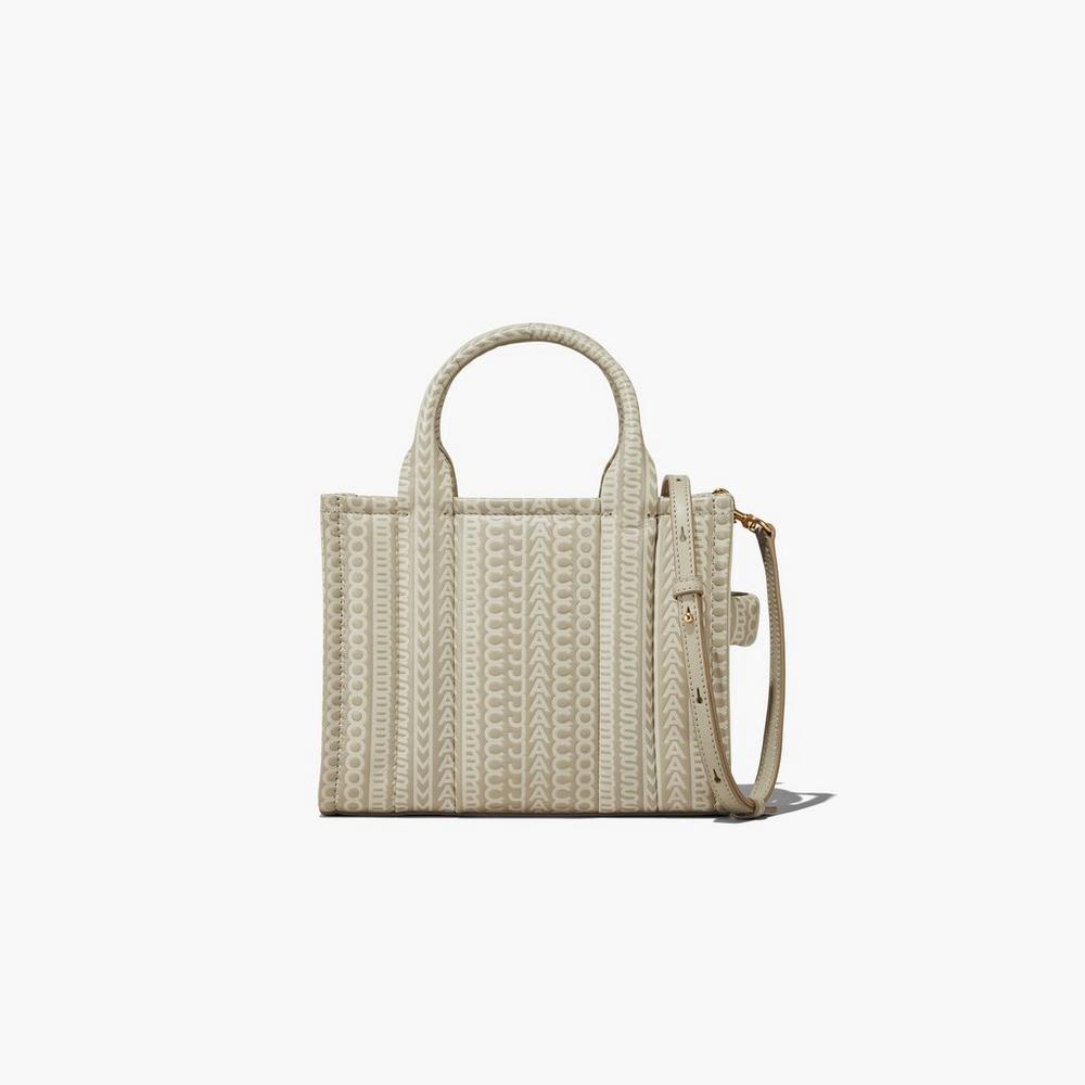 Marc Jacobs Monogram Leather Mini Tote Crossbody Kabelka Damske Hnedožltý | MUCJ-65174