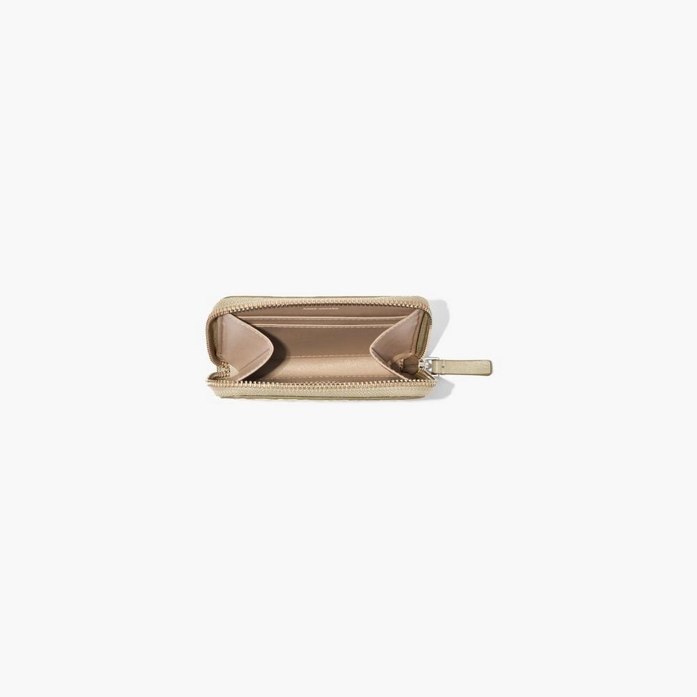 Marc Jacobs Monogram Leather Zip Around Male Penazenky Damske Hnedožltý | LNIM-04872