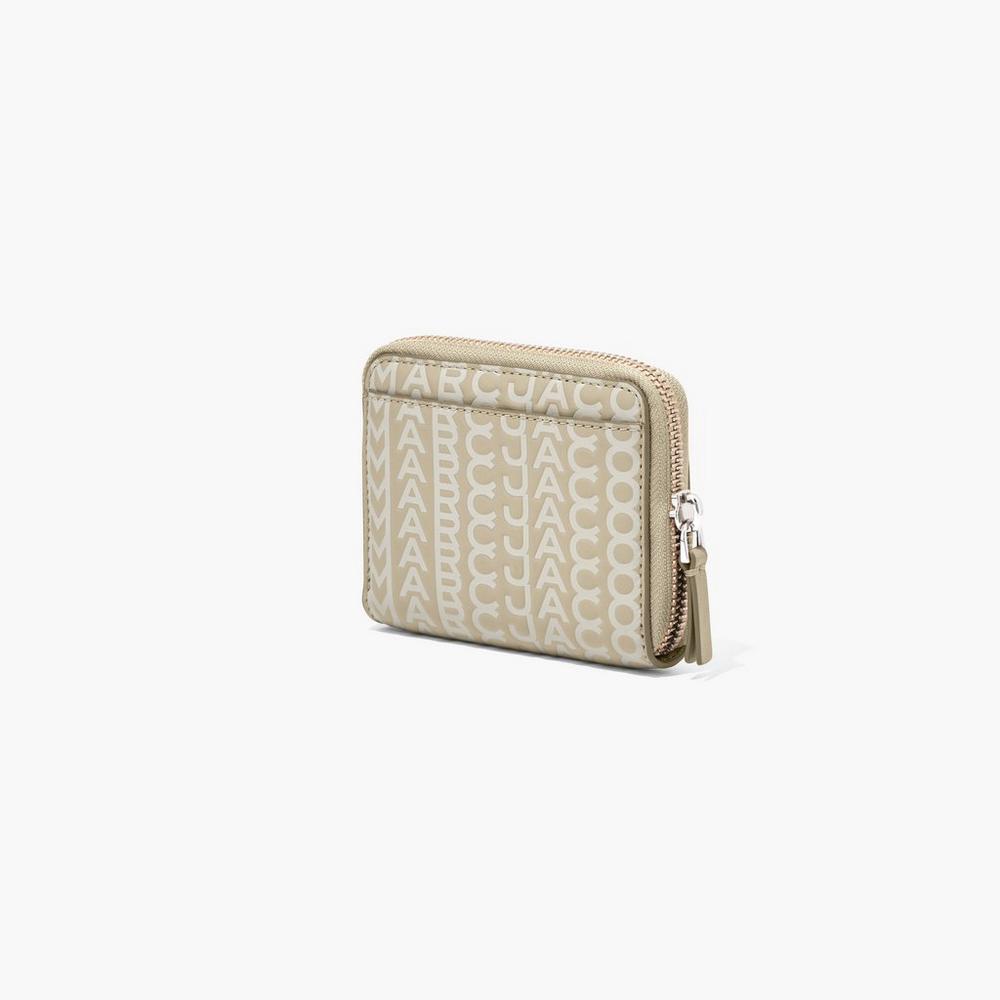 Marc Jacobs Monogram Leather Zip Around Male Penazenky Damske Hnedožltý | LNIM-04872