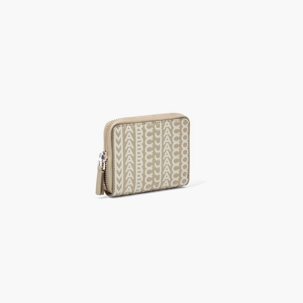 Marc Jacobs Monogram Leather Zip Around Male Penazenky Damske Hnedožltý | LNIM-04872