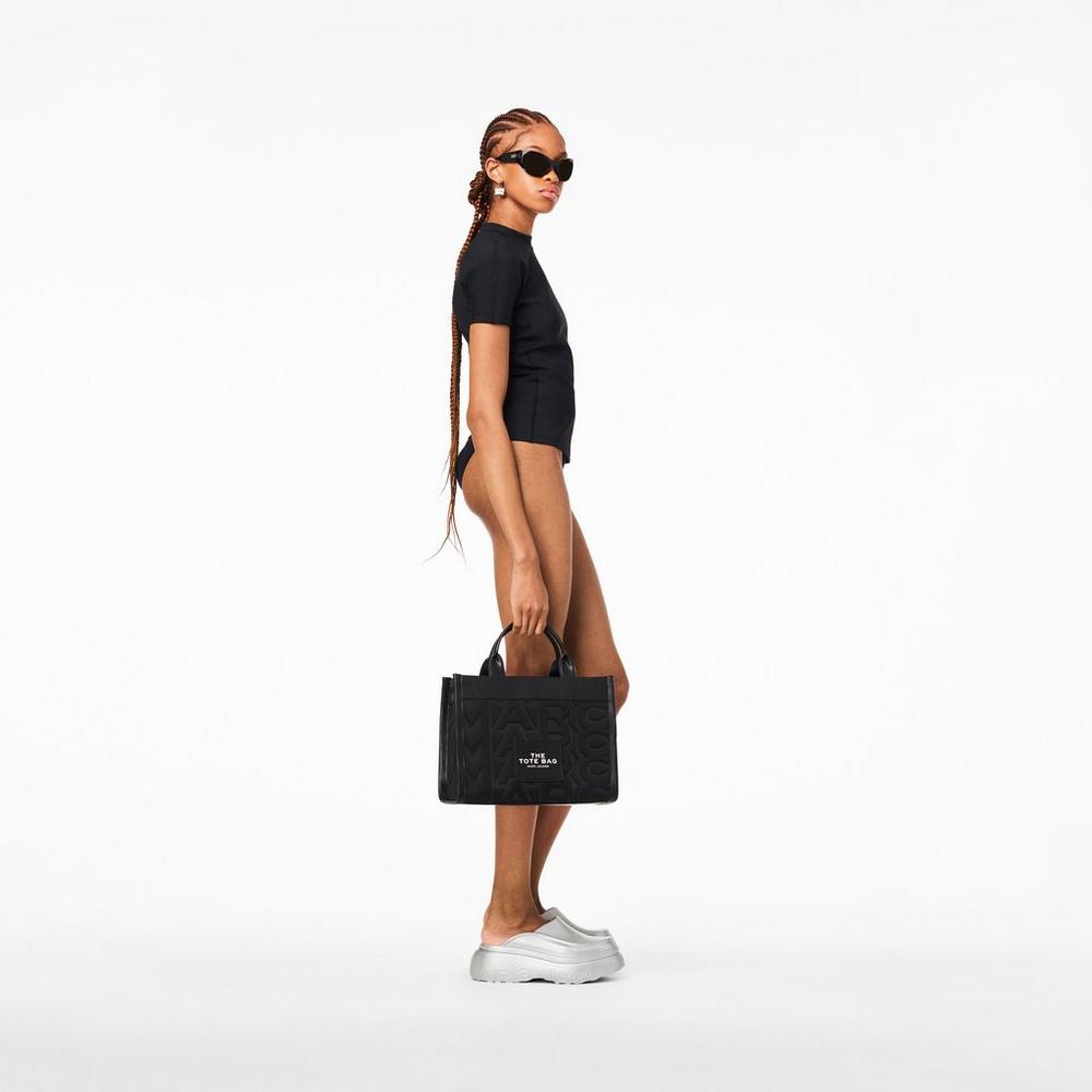 Marc Jacobs Monogram Neoprene Medium Prenosná Taška Damske Čierne | GDQT-48597